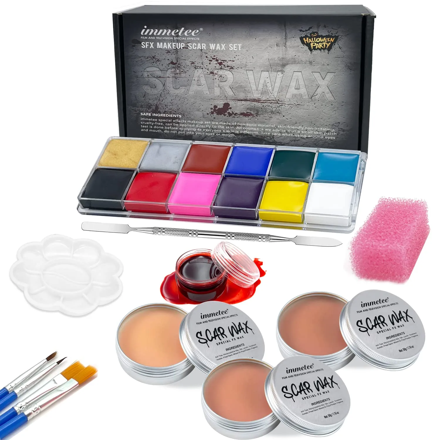 Immetee Kit Trucco Effetti Speciali Halloween