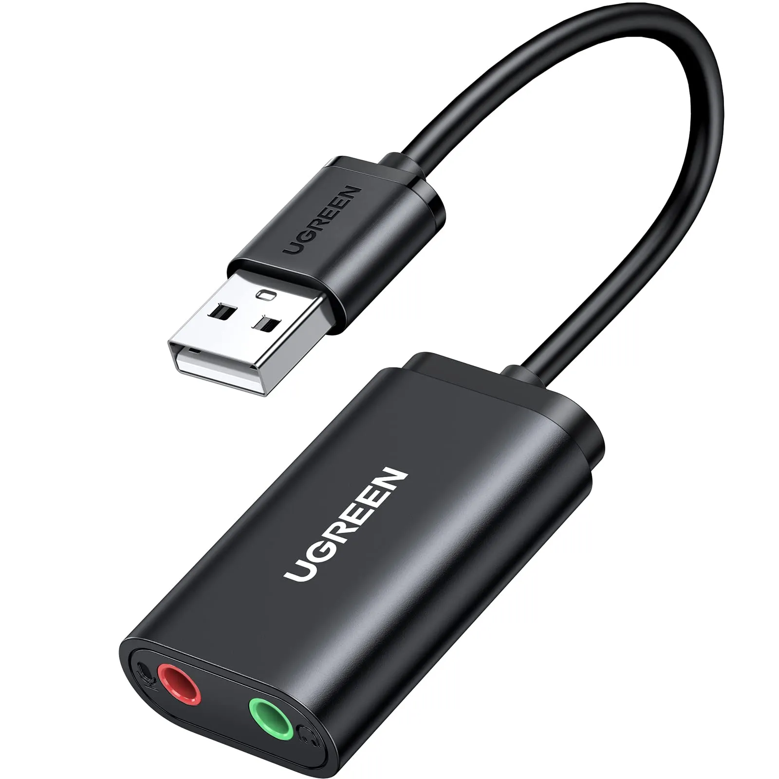 UGREEN Scheda Audio USB Esterna - Adattatore Jack 3,5mm per Cuffie e Microfono