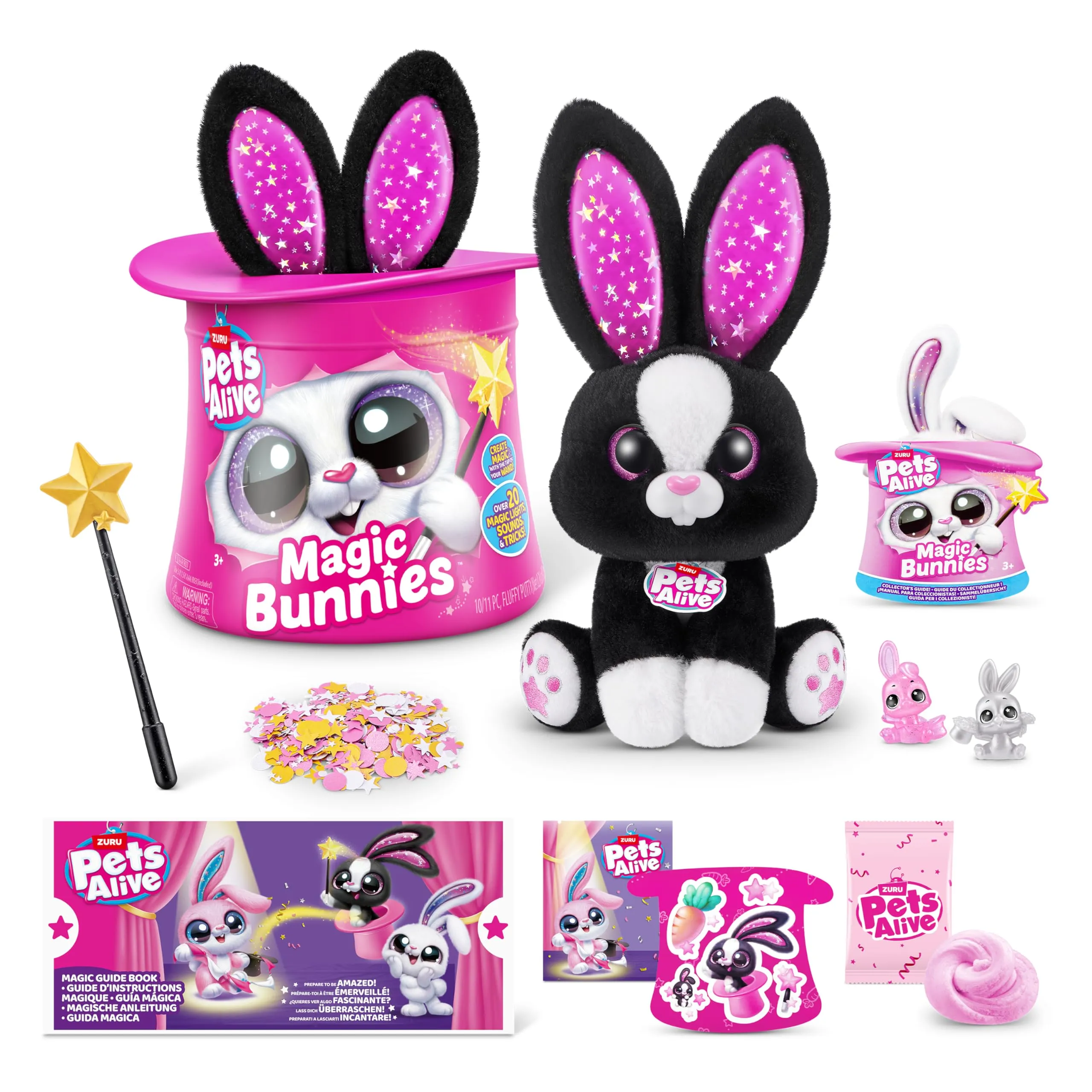 Pets Alive Magic Bunnies - Coniglietto Nero Interattivo di ZURU