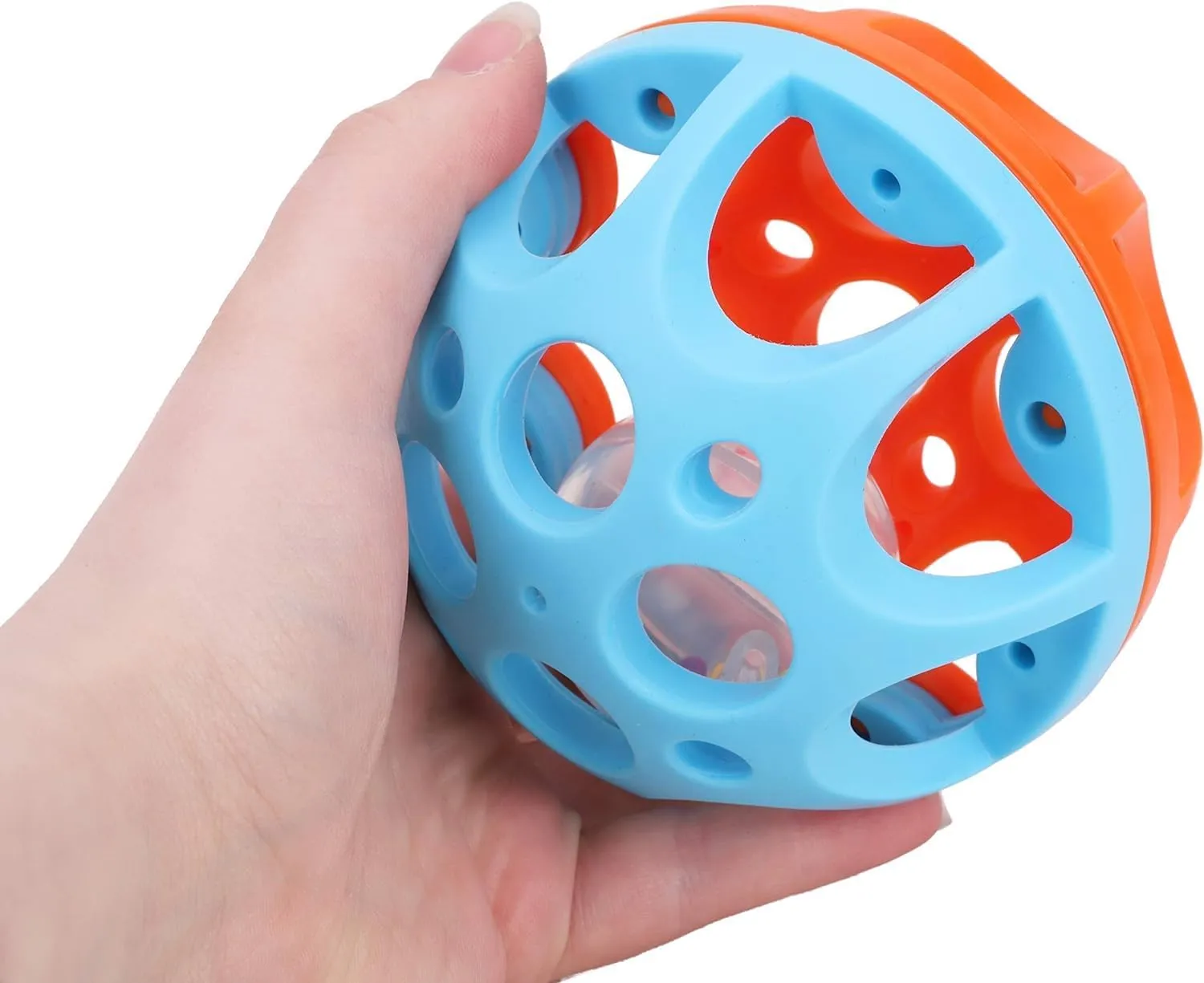Toyland® Palla Sensoriale Bendy n Roll 10,5 cm - Sonaglio, Agita e Rotola - Giocattolo per Neonati 6m+