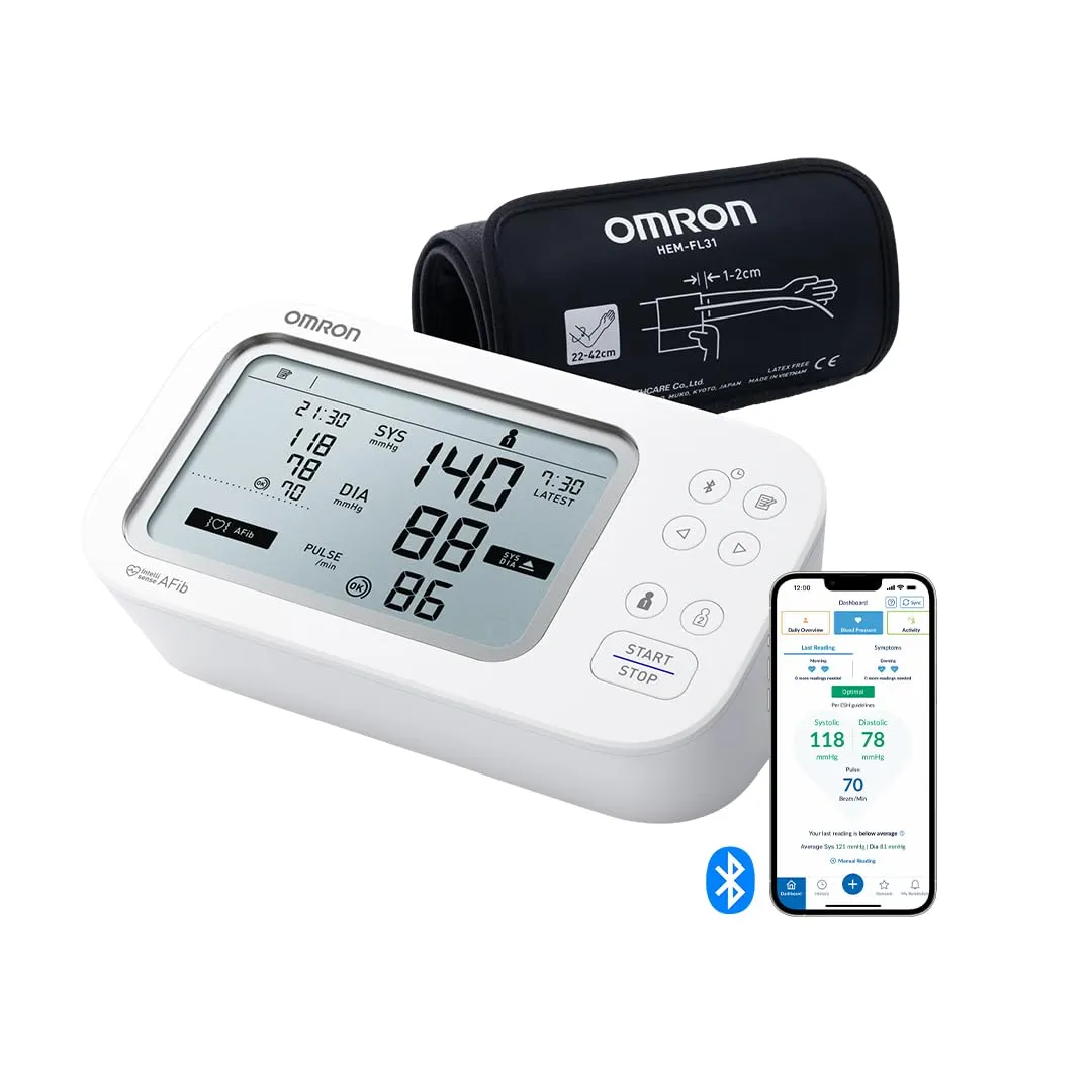 OMRON X7 Smart AFib Misuratore di Pressione da Braccio