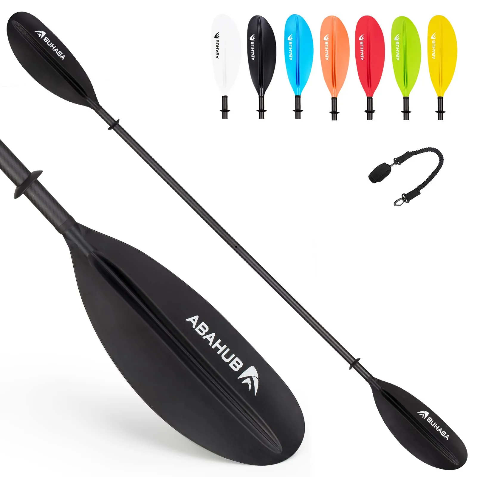 Abahub Pagaia Kayak Carbonio 2 Pezzi 230cm
