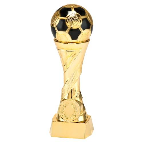 Larius Coppa d'onore di calcio in oro e argento con incisione a scelta (senza testo desiderato, oro, M)