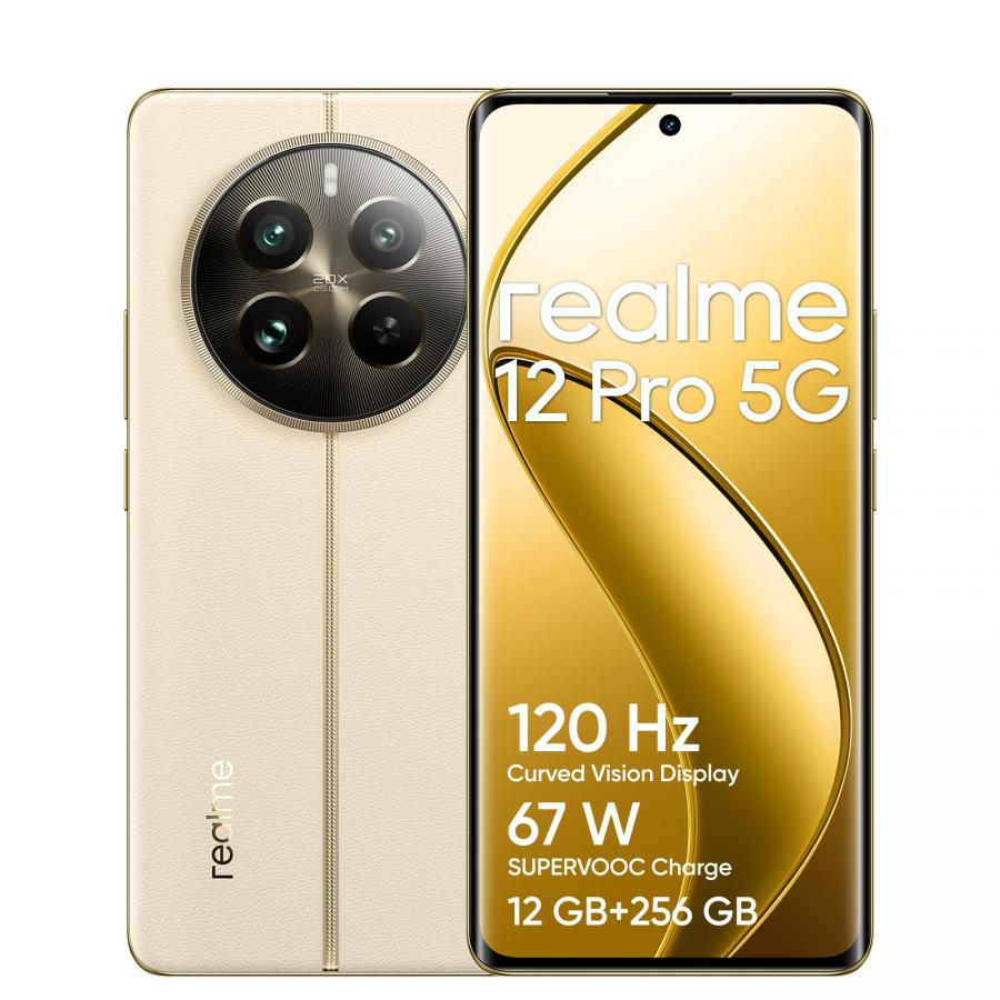 realme 12 Pro 5G Smartphone, 12+256GB, Beige