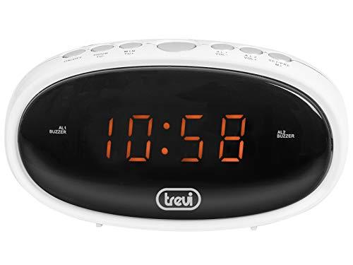 Trevi EC 880 Orologio Digitale con Sveglia, Display LED e Doppia Sveglia Programmabile