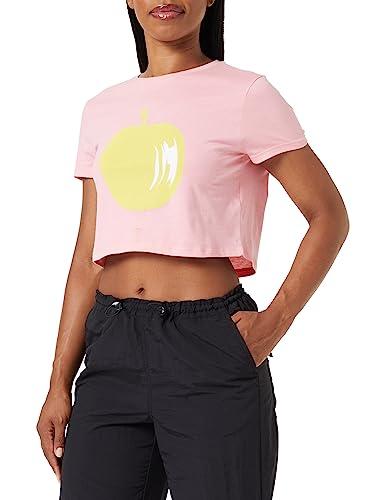 United Colors of Benetton T-Shirt 3096D106N, Rosa 2Y4, S Donna