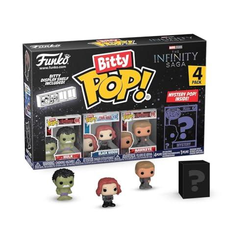 Funko Bitty Pop! Marvel - Hulk 4PK - Hulk, Black Widow, Hawkeye e una Mini Figura Misteriosa a Sorpresa