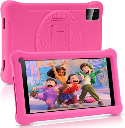 SUMTAB Tablet per Bambini 7 Pollici, Android Tablet, 3+5 RAM 64GB ROM (TF CARD 128GB) Google Certificated, Kids Software Pre-Installed, Wifi,Tablet PC con Custodia Protettiva per Tablet Antiurto