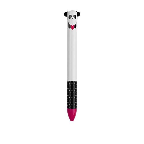 Legami Click&Clack - Penna a Due Colori, 1,2x14 Cm, Panda
