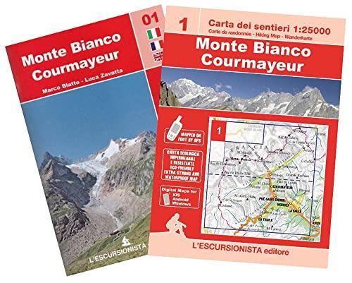 Monte Bianco. Courmayeur. Ediz. Multilingue. Con Cartina 1:25000
