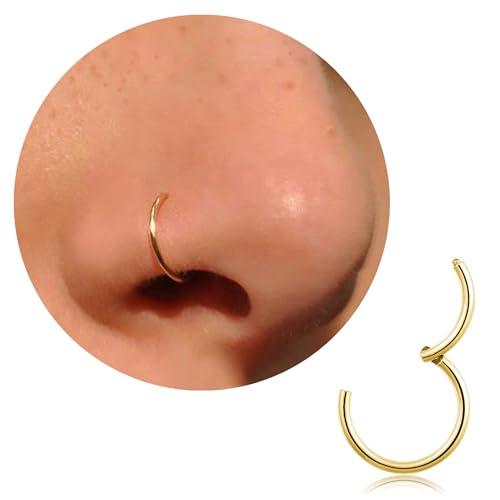Anello a Cerchio in Titanio per Naso, Orecchio e Labbro