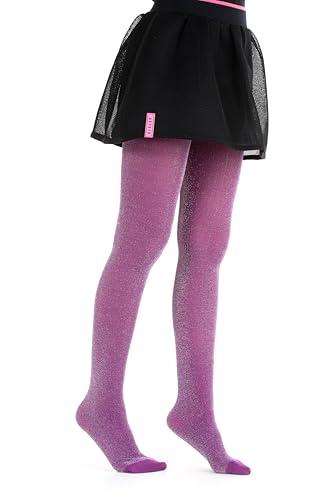 Gi&Gi Collant coprenti 70 denari da bambina caratterizzati da un brillante glitter colorato.N.2205 (IT, Età, 6 anni, 8 anni, Regular, VIOLA SCURO)