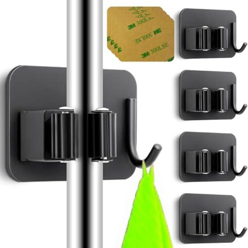 Ataraxia Home - Set di 4 Portascope da Muro Nero