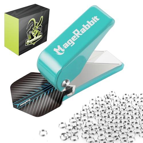 MageRabbit Perforatrice per Freccette Blu con 100 Anelli in Metallo