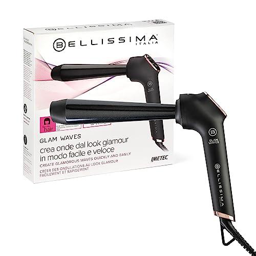 Bellissima Imetec Glam Waves Ferro Arricciacapelli Forma Conica Display 5 Temperature Rosa Nero