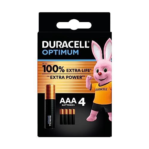 Duracell Optimum AAA - Confezione da 4 Pile Alcaline