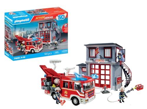 PLAYMOBIL Action Heroes 71603 Mega Set dei Vigili del Fuoco