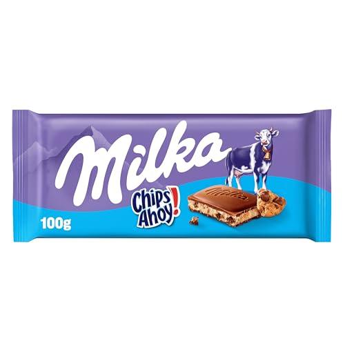 Milka Chips Ahoy! Tavoletta di Cioccolato al Latte con Biscotti