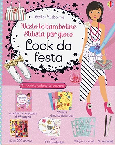 Look da festa. Vesto le bamboline. Stilista per gioco. Con gadget