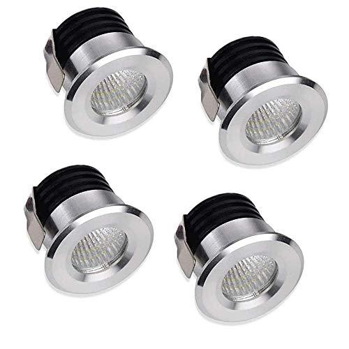 Yangtek 4 x Mini Faretti LED da Incasso Bianco Caldo