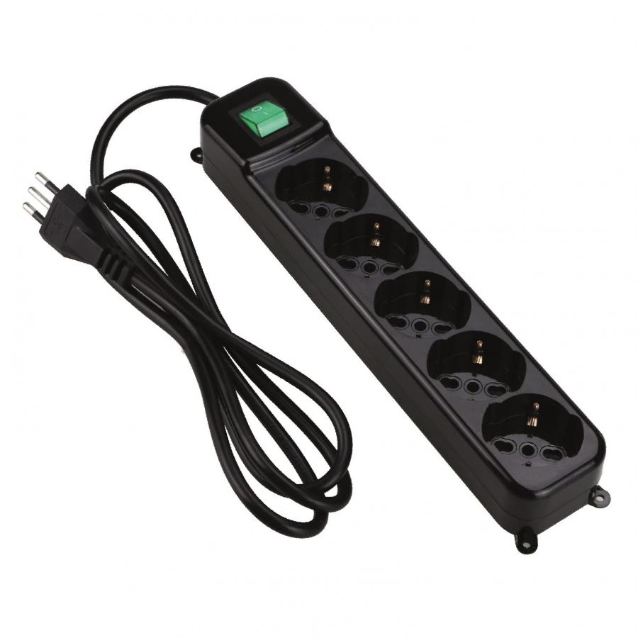 Tecnoware Multipresa 5 Uscite Schuko/Italia 10/16A