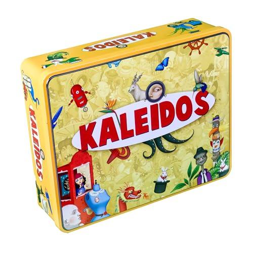 KALEIDOS, il gioco delle immagini nascoste, scatola in metallo, regolamento in Italiano