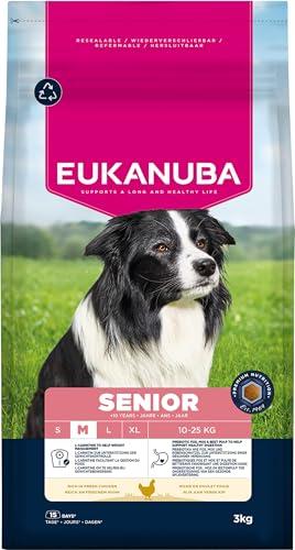 Eukanuba Senior Medium Breed Pollo Fresco 3kg - Mangime Secco Premium per Cani Anziani