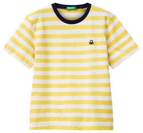 T-Shirt United Colors of Benetton a Righe Multicolor in Cotone