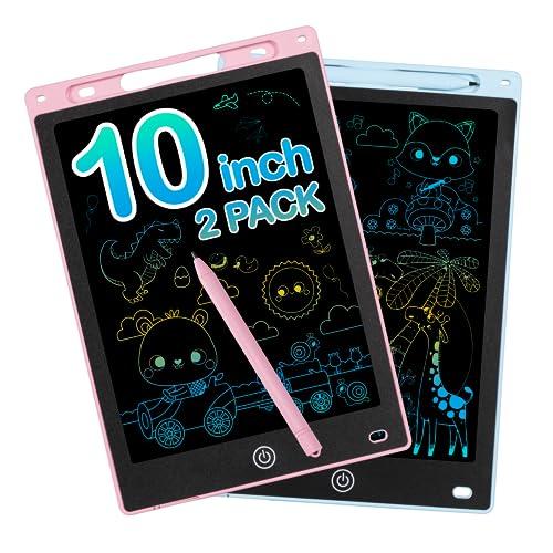 Lavagnetta Cancellabile Bambini 10 Pollici - Set da 2 (Blu + Rosa)