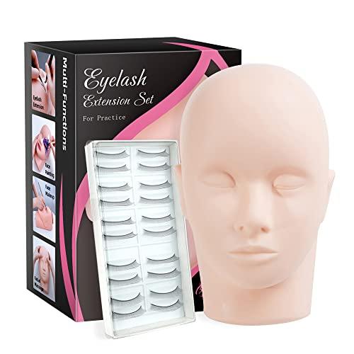 Testa di Manichino in Silicone per Extension Ciglia Beauty7