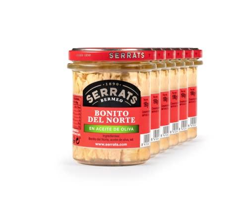 Serrats - Tonno Bianco all'Olio d'Oliva 190g - Confezione da 6 Unità