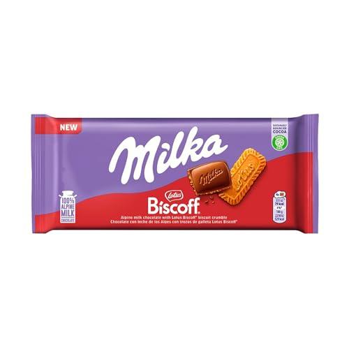 Milka Lotus Biscoff Tavoletta di Cioccolato al Latte 90g