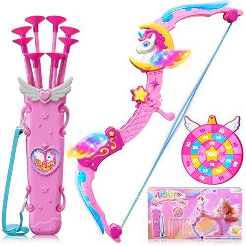 Unicorno Magico: Set Arco e Frecce Luminose per Bambine
