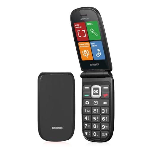 BRONDI Raptor - Telefono Cellulare Dual SIM, Nero