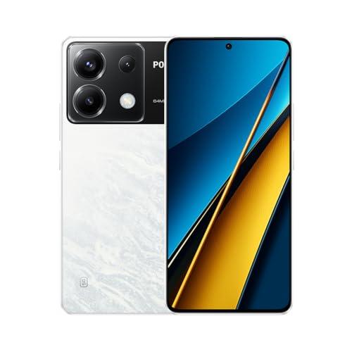 POCO X6 5G - Smartphone 12+256GB, Schermo Amoled 6.67 120HZ 1.5K, Snapdragon 7s Gen 2, Tripla fotocamera fino a 64 MP, 5100mAh, Bianco (Versione IT)