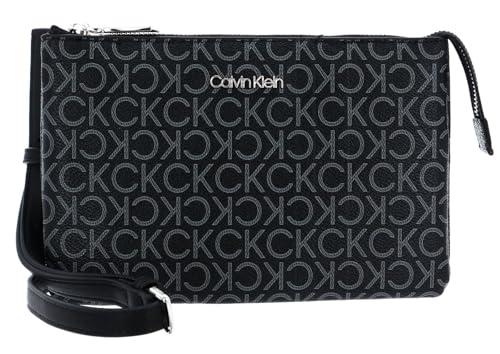 Calvin Klein Borsa a Tracolla Donna Ck Must Ew Xbody Mono Piccola, Nero (Black Mono), Taglia Unica