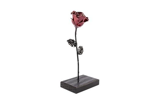 Rosa Eterna Forgiata a Mano Forging Art Bcn (Rosso/Nero)