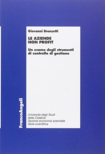 Le aziende non profit. Un esame degli strumenti di controllo di gestione