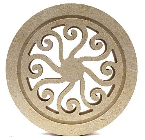 Griglia di Aerazione in Pietra Leccese GRT006 per Camino e Presa d'Aria