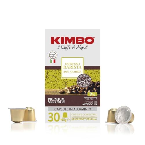 Kimbo Espresso Barista 100% Arabica - 30 Capsule Alluminio Compatibili Nespresso* Original