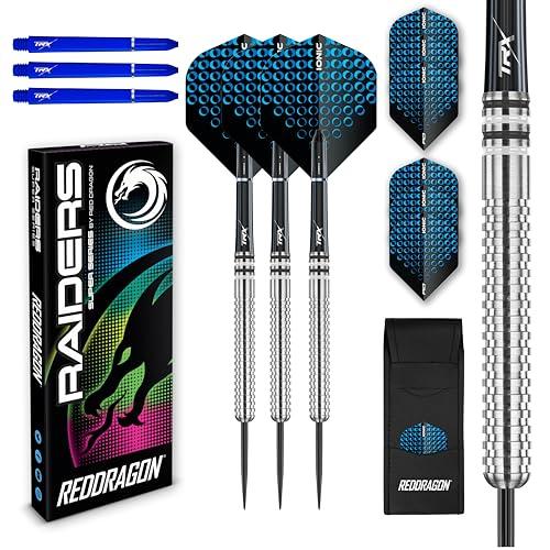 Red Dragon Raider: Set di Freccette Professionali in Tungsteno da 23g - Blu