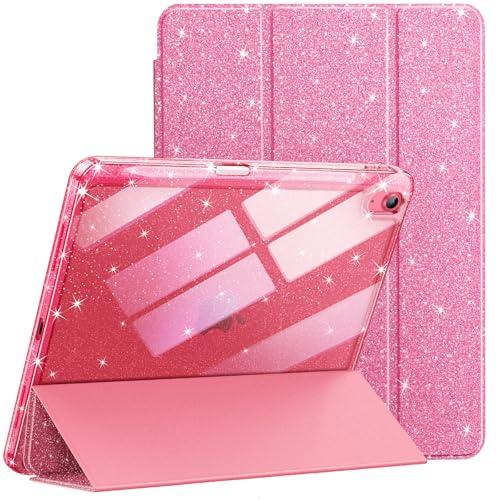 JETech Custodia Glitter per iPad 11a/10a Generazione (2025/2022) Rosa