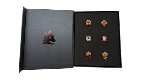 AS Roma Set di 6 Spille in Scatola - Logo Ufficiale
