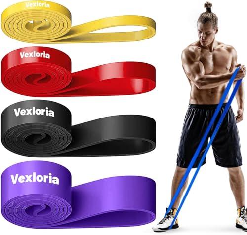 Vexloria Set di Elastici Fitness con 4 Livelli di Resistenza