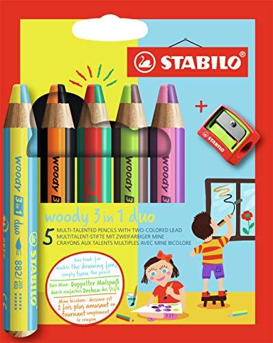 Stabilo Woody 3 in 1 Duo: Il Matitone Multifunzione per Liberare la Creatività