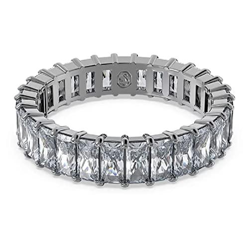 Anello Swarovski da donna in cristallo grigio taglia 58