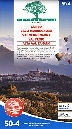 Carta Topografica Val Vermenagna - Valle Pesio - Cuneo - Valli Monregalesi 1:50.000