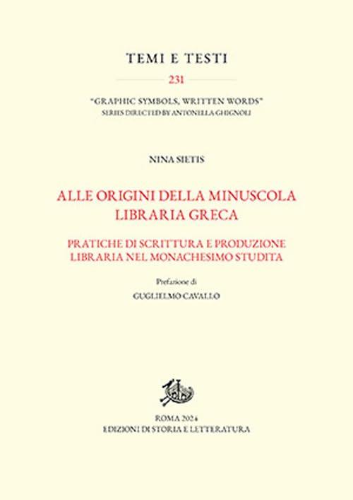 Alle origini della minuscola libraria greca