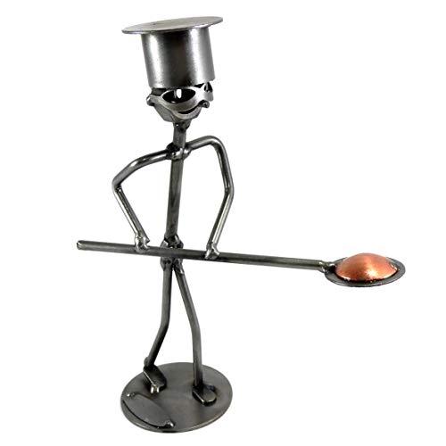 PIZZAZIOLO-FORNAIO IN METALLO CON VITI BULLONI CHIODI DI METAL IDEA - IDEA REGALO ORIGINALE - 100% ARTIGIANALE - MADE IN ITALY - PERSONALIZZABILE