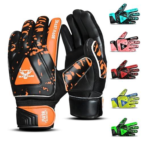 BEAST RAGE Guanti da Portiere per Bambini e Ragazzi
